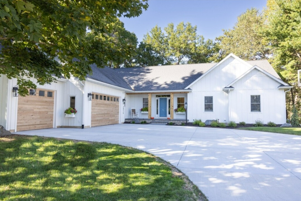 Home exterior remodeling project with new siding and windows in Eau Claire, WI